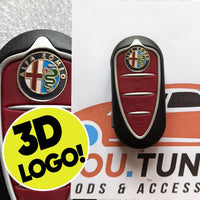 GUSCIO CHIAVE TELECOMANDO 3 TASTI PER ALFA ROMEO,MITO GIULIETTA +LOGO-3D