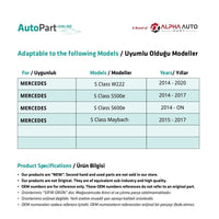 Kit Riparazione Tetto Apribile Mercedes Classe S W222