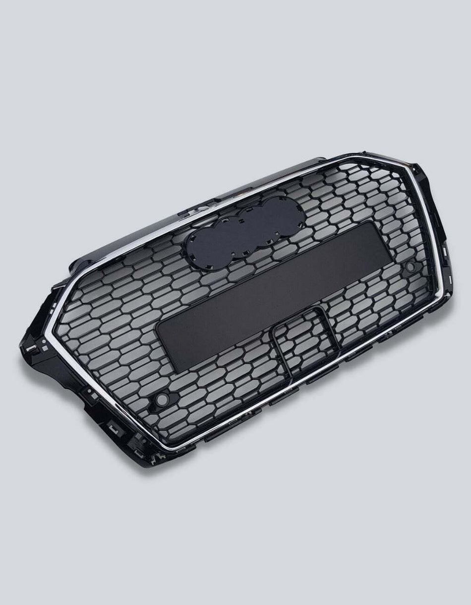 per AUDI A3 8V 2016-2020 Griglia Radiatore RS3 Look Nero Cromato