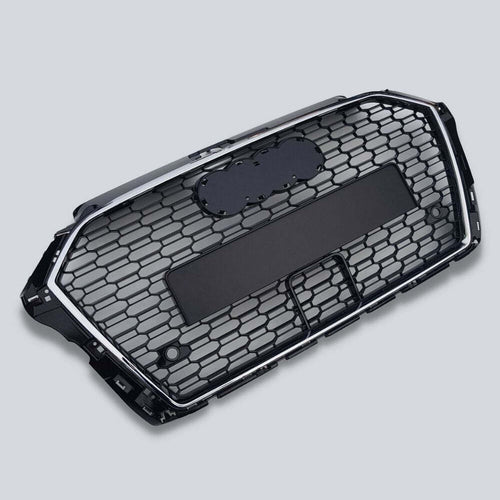 per AUDI A3 8V 2016-2020 Griglia Radiatore RS3 Look Nero Cromato
