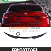 SPOILER Posteriore per ALFA ROMEO GIULIA Poliuretano QUALITA' A+++ NERO LUCIDO