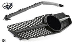 Griglia sportiva per Mercedes W207 E Coupe Cabrio nero lucido AMG LOOK