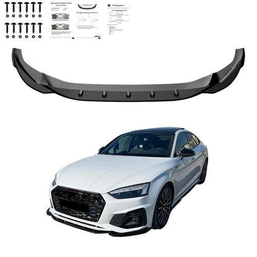 Splitter anteriore per AUDI A5 S-Line / S5 F5 Facelift 2019-2024 con omologazion