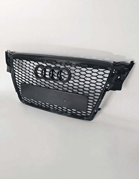 per AUDI A4 B8 8K 2007-2011 Griglia Anteriore RS4 Nero Lucido – vista 4