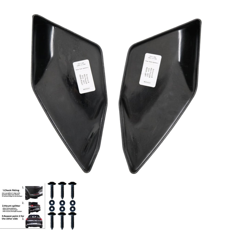 Splitter laterali posteriori compatibili con VW VOLKSWAGEN Scirocco R MK3 Faceli