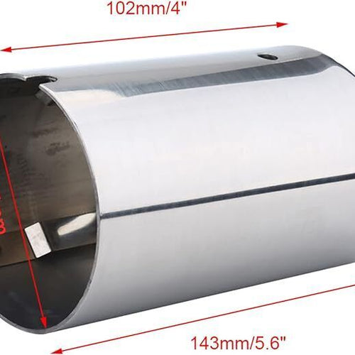 Silenziatore Tubo Di Scarico In Acciaio Auto Universale LOOK SPORT