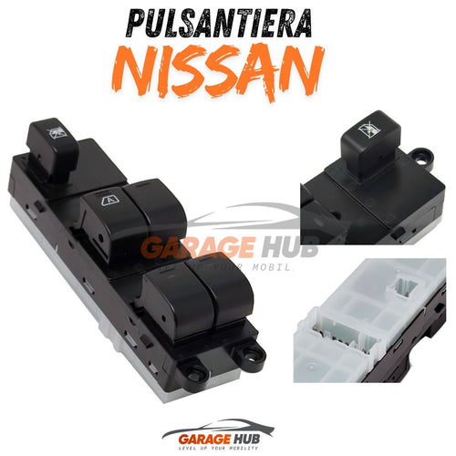 Pulsantiera alzacristalli lato guida per Nissan Navara Pathfinder Qashqai 07-13