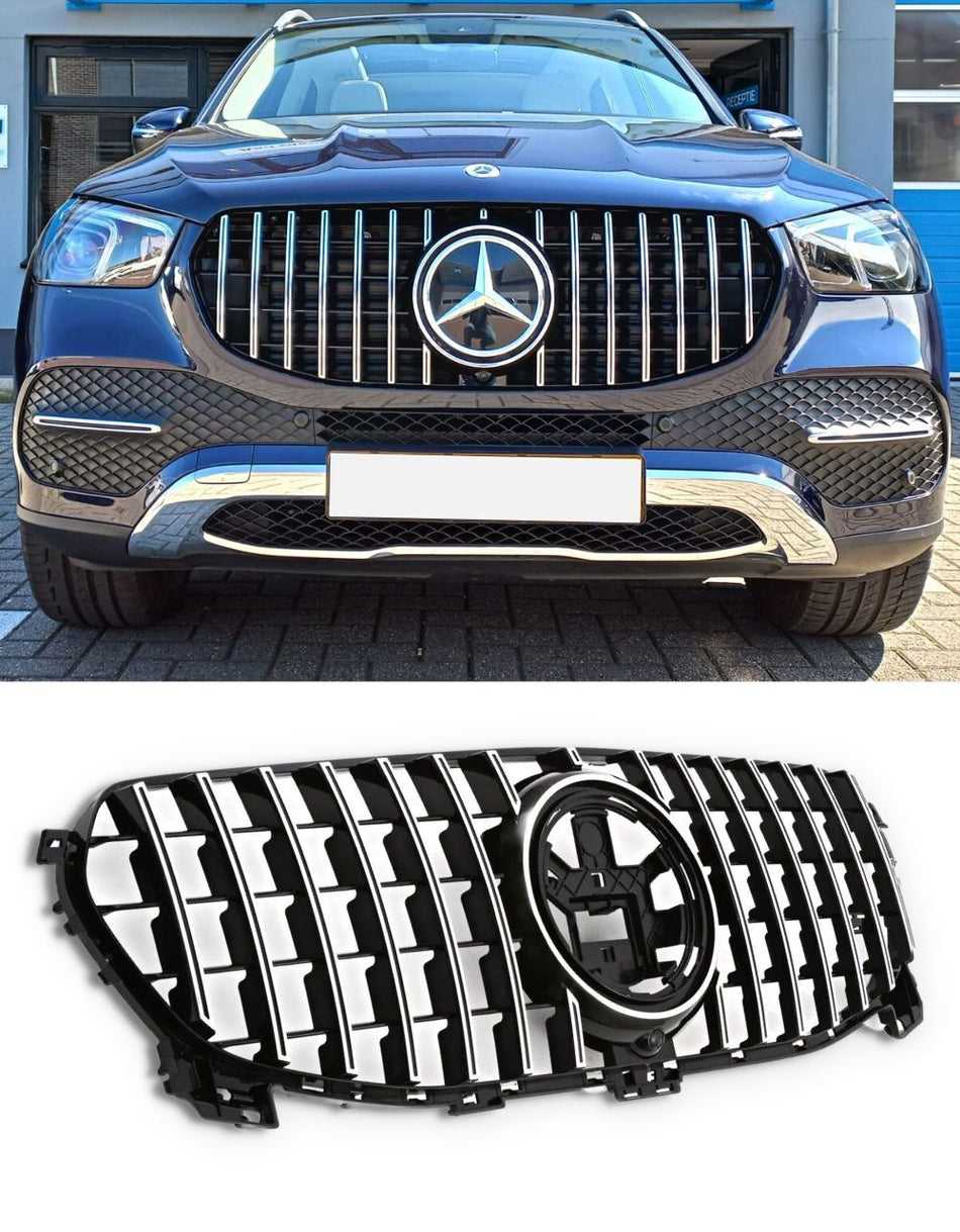 Griglia Panamerica SILVER GTR AMG Look per Mercedes GLE W167 2019-2023