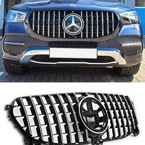 Griglia Panamerica SILVER GTR AMG Look per Mercedes GLE W167 2019-2023