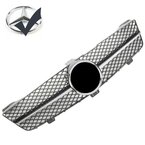 Griglia sportiva per Mercedes W219 CLS 2008-2010 cromata nera AMG LOOK