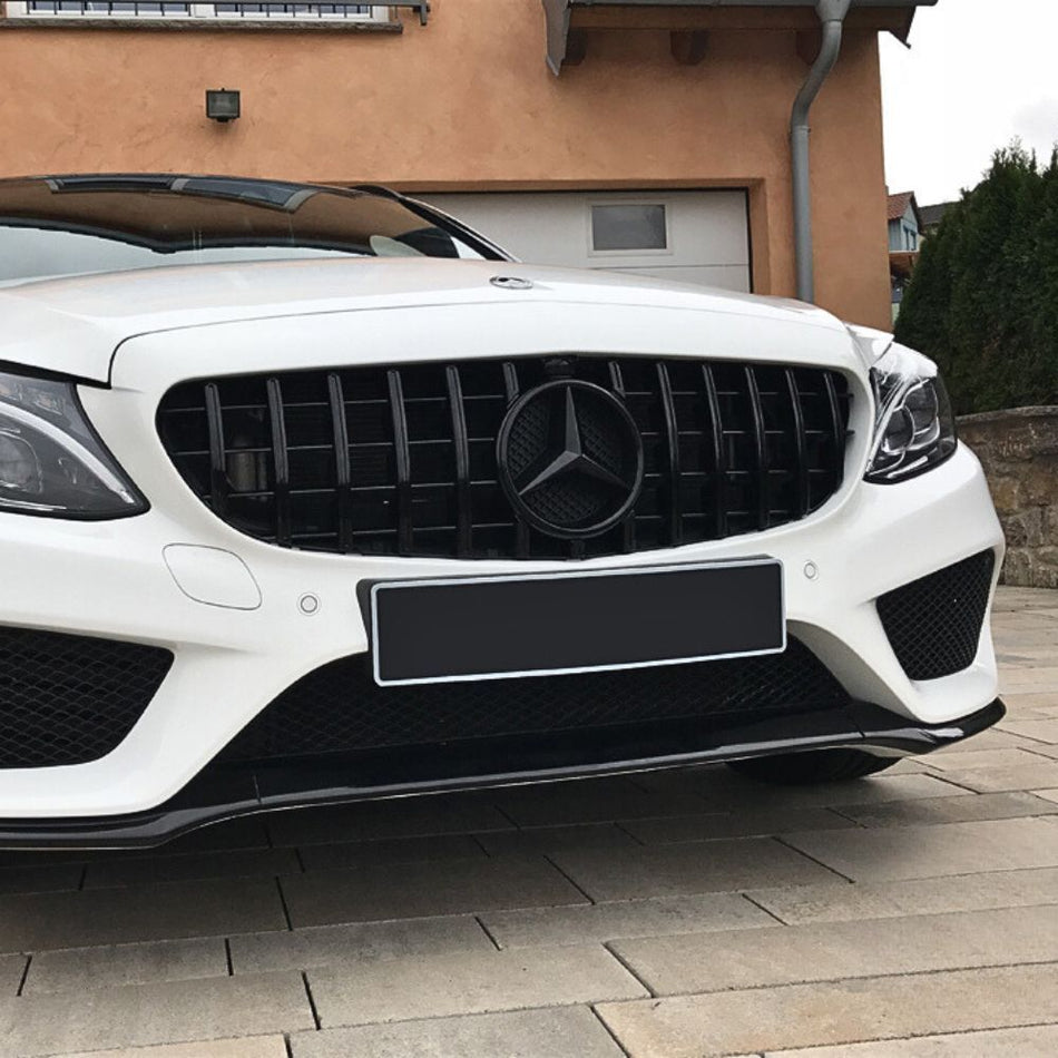 per Mercedes C63 AMG W205 2014-2021 Griglia Radiatore GT Look Nero