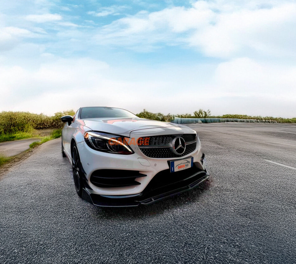 LAMA ANTERIORE *AMG LOOK CARBONIO* TUNING per Mercedes Classe A W176 W177 C CLA