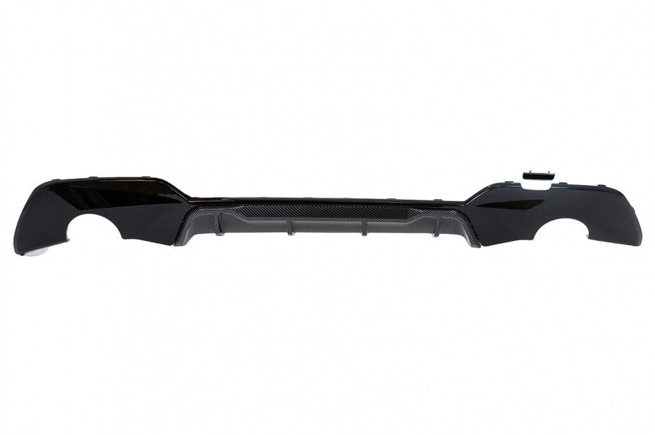 Diffusore Paraurti Posteriore Doppia Uscita per Scarico Singolo per BMW Serie 3