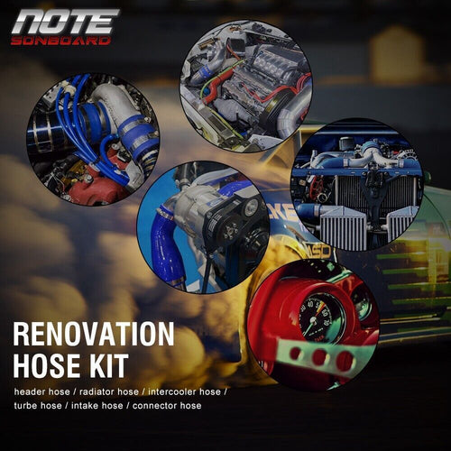 Kit 8 tubi silicone radiatore per Fiat Turbo Coupe 2.0 20V GT *SPEDIZIONE IMM...