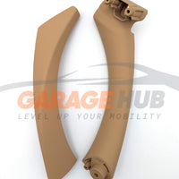 MANIGLIA POSTERIORE SINISTRA Effetto Pelle BEIGE per BMW Serie 3 E90 E91 E92 E93