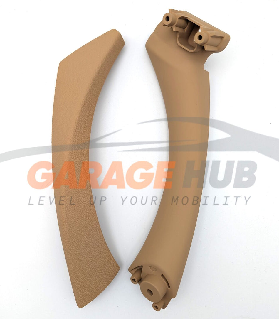 MANIGLIA POSTERIORE SINISTRA Effetto Pelle BEIGE per BMW Serie 3 E90 E91 E92 E93