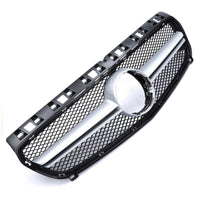 per Mercedes A W176 12-15 Griglia Anteriore Nero Argento Look AMG