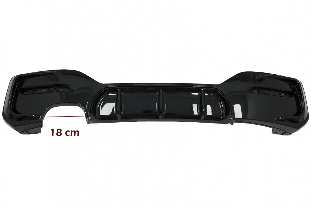 Diffusore spoiler paraurti posteriore doppia uscita sinistra per BMW Serie 1 – vista 4