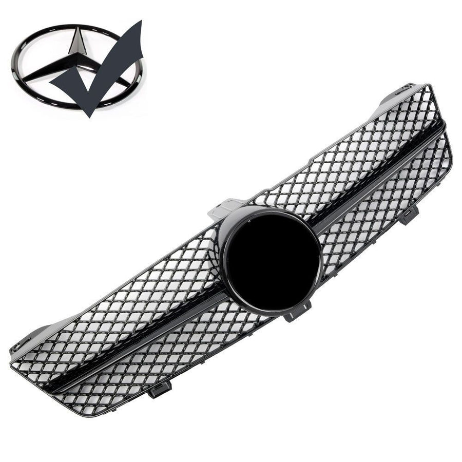 Griglia griglia sportiva per Mercedes W219 CLS 2008-2010 nero lucido AMG LOOK