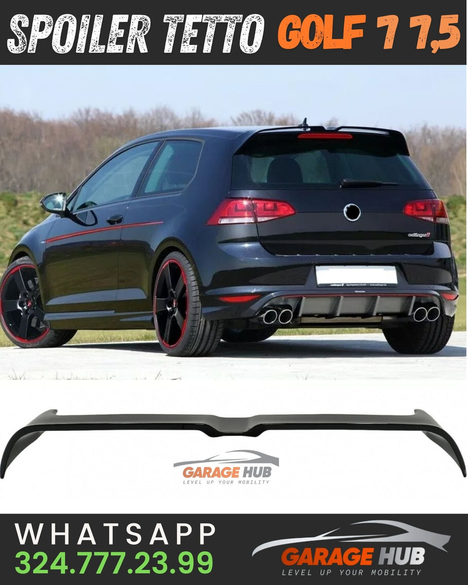 SPOILER OETTINGER MOD per GOLF  7 / 7.5 per -> Standard / R-LINE NERO
