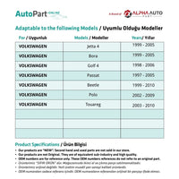 Motorino serratura portellone posteriore per VW Jetta 4 Bora Golf 4 Passat B