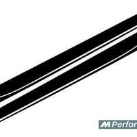 Adesivo per decalcomanie laterali in vinile nero opaco per BMW Serie 3 F30 F31 (