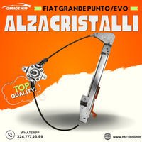 EXTRA DURATA-> ALZACRISTALLI POSTERIORE DESTRA MANUALE ->FIAT GRANDE PUNTO EVO