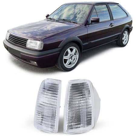 Frecce Bianche 1 Paio per Volkswagen Polo Tipo 86C 1990-1994, Omologate E