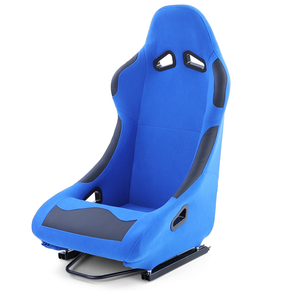 Sedile Sportivo a Guscio Race1 con Guide Tessuto Blu Universale