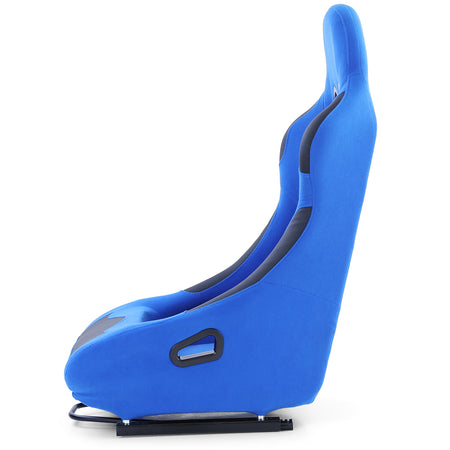 Sedile Sportivo a Guscio Race1 con Guide Tessuto Blu Universale