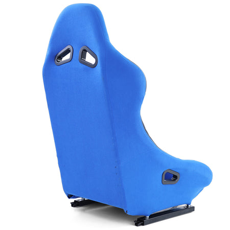 Sedile Sportivo a Guscio Race1 con Guide Tessuto Blu Universale