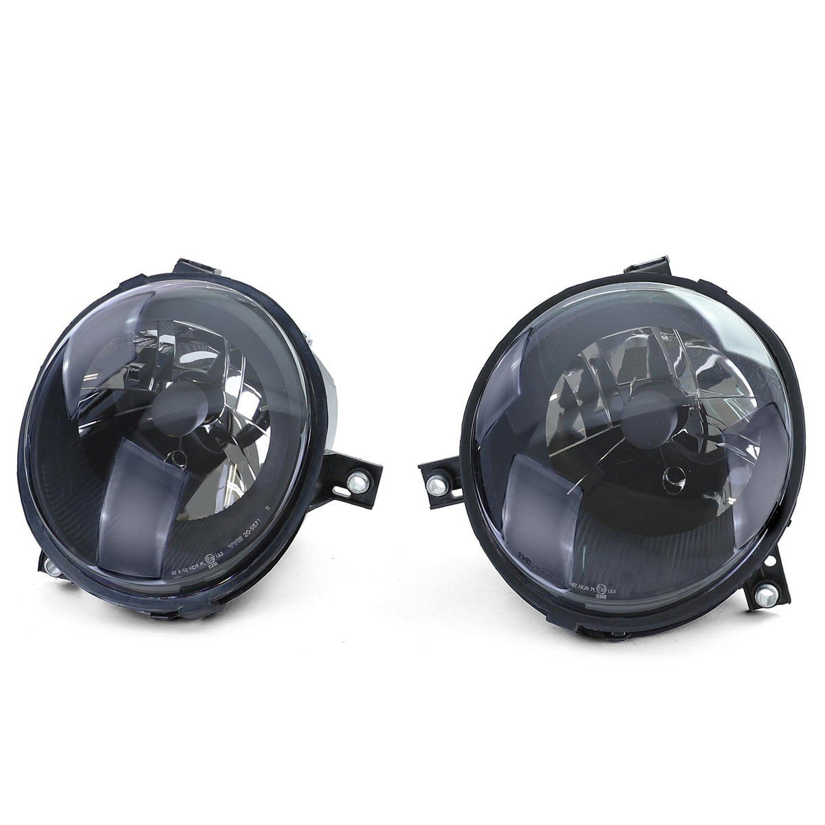 Fari Vetro Trasparente Set Nero Fumè per Volkswagen Lupo 6X (1998-2005)