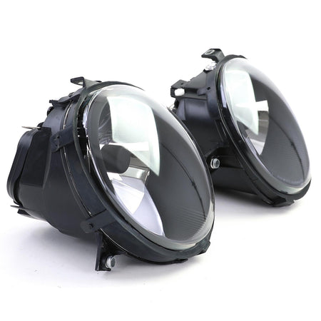 Fari Vetro Trasparente Set Nero Fumè per Volkswagen Lupo 6X (1998-2005)
