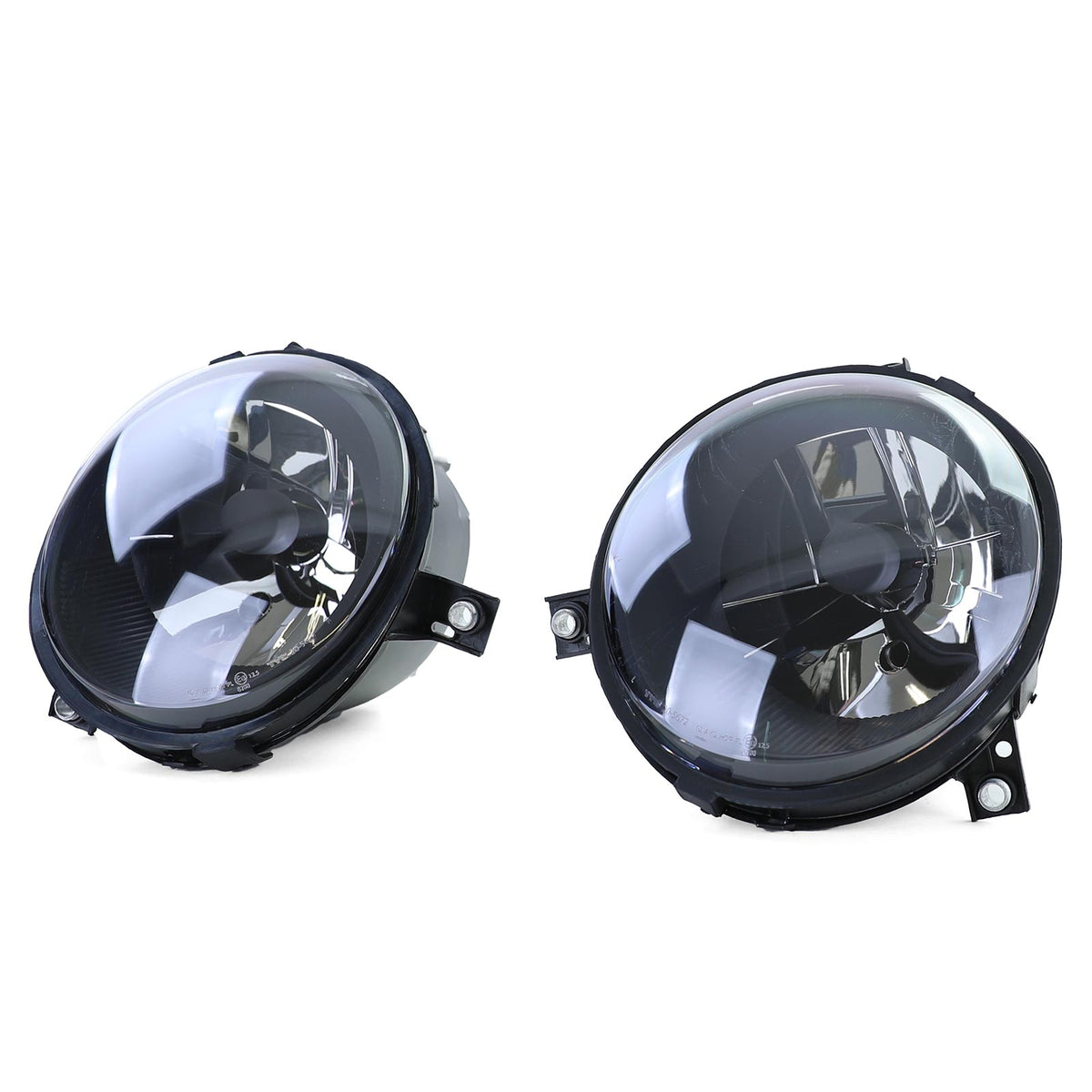 Fari Vetro Trasparente Set Nero Fumè per Volkswagen Lupo 6X (1998-2005)