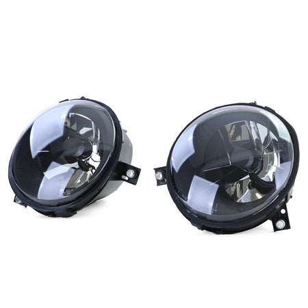 Fari Vetro Trasparente Set Nero Fumè per Volkswagen Lupo 6X (1998-2005)