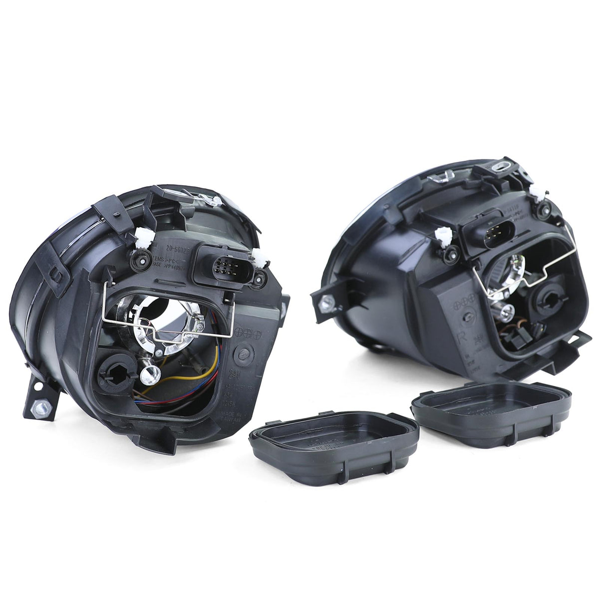 Fari Vetro Trasparente Set Nero Fumè per Volkswagen Lupo 6X (1998-2005)