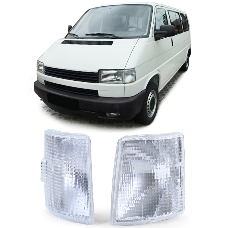 Frecce Bianche Coppia Sinistra Destra per Volkswagen T4 Bus + Transporter 90-04
