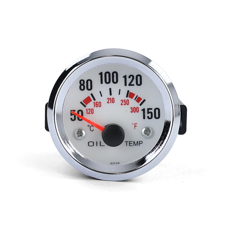 Temperatura Olio Indicatore Supplementare da Incasso Strumento 52mm Plasma Blu