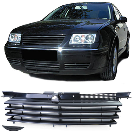 Griglia Anteriore Nera Senza Emblema per Volkswagen Bora Berlina, Touring 98-05