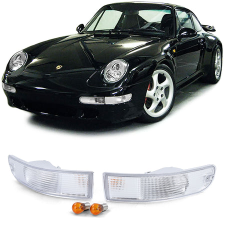 Frecce Anteriori Chiare Bianche Coppia per Porsche 911 993 1993-1997