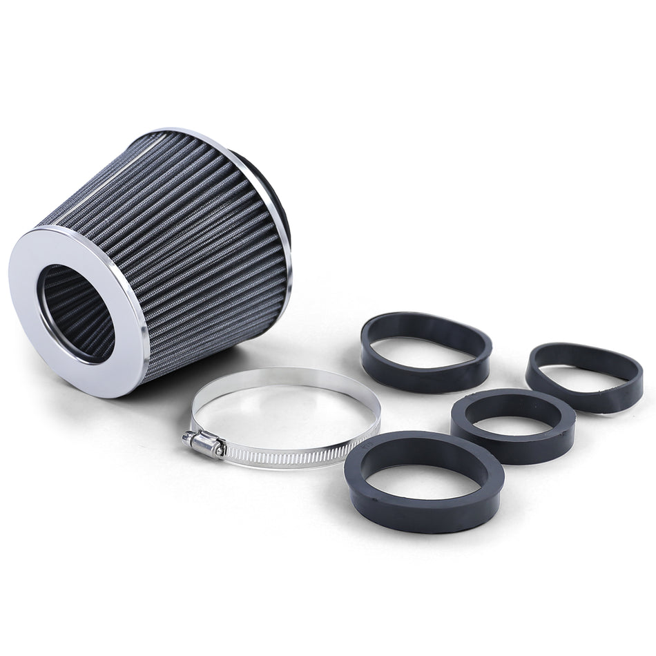 Filtro Aria Sportivo Performance Argento Universal per Veicoli con 60-76mm