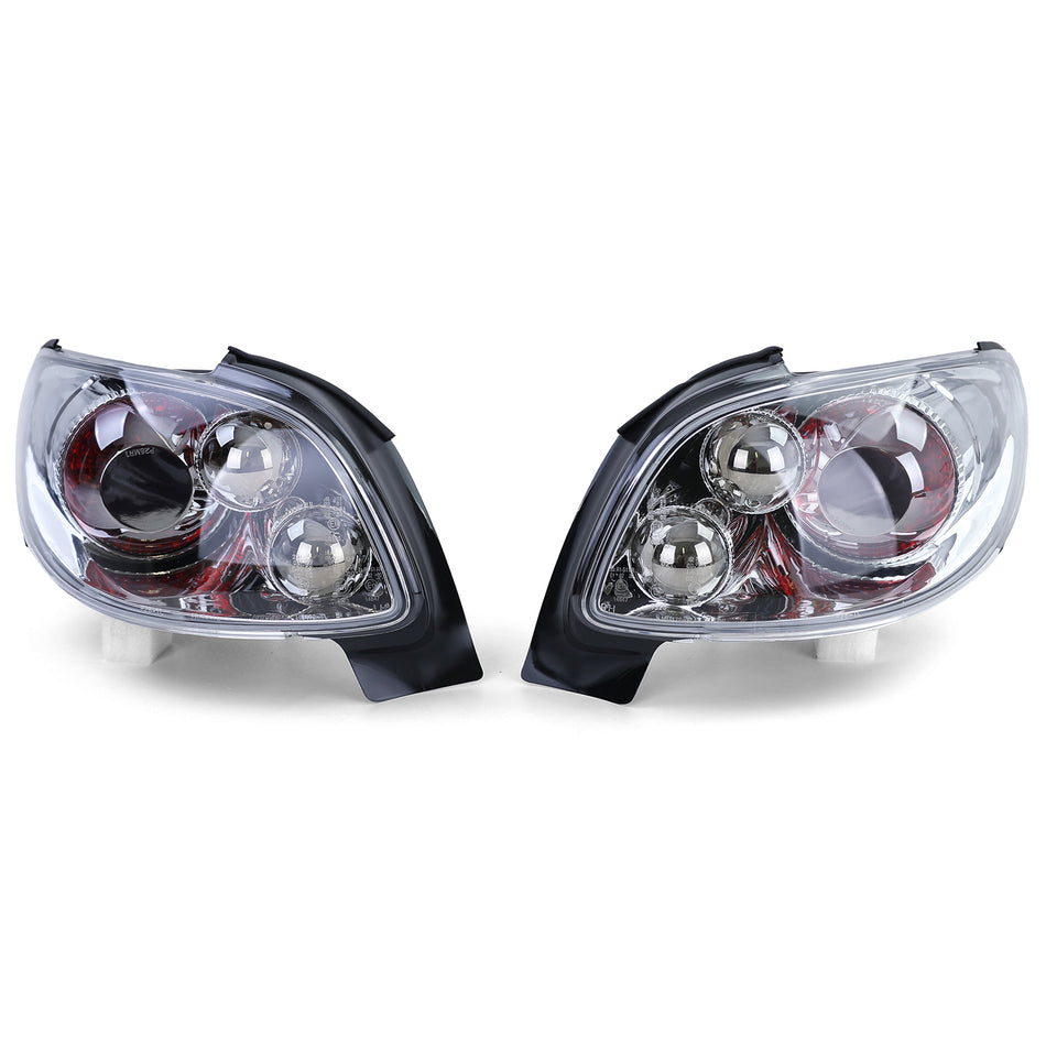 Fanali Posteriori in Design Cromato per Peugeot 206 CC Coupé Cabrio 2000-2007