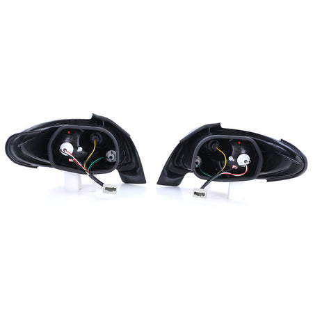 Fanali Posteriori Neri per Peugeot 206 CC Coupé Cabrio 2000-2008 E-Prüfzeichen