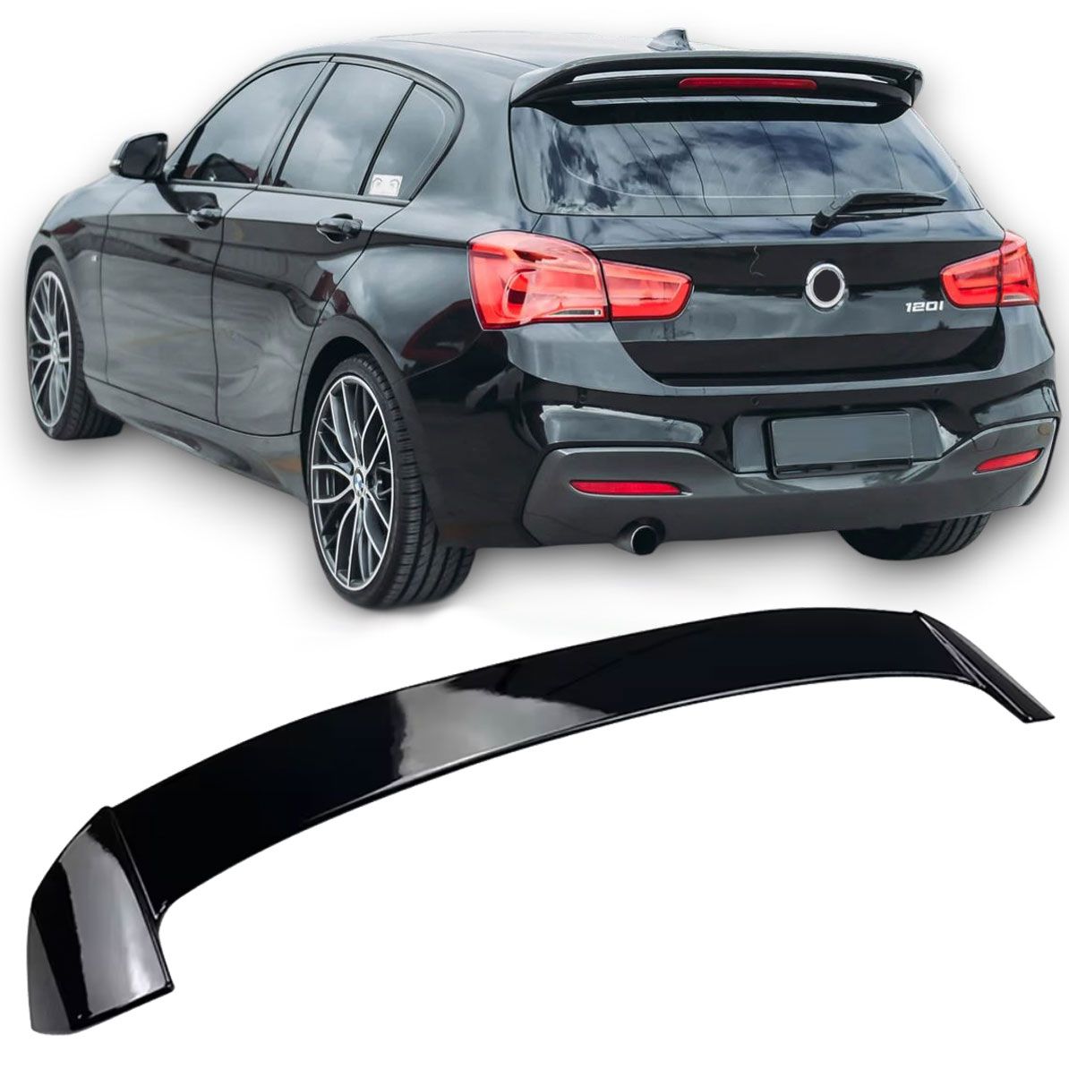 Spoiler Posteriore Labbro Anteriore Nero Glans per BMW F20 F21 2011-2019