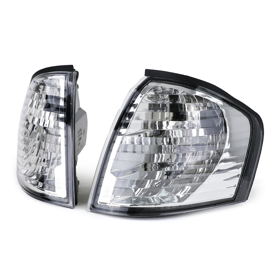 Frecce Vetro Trasparente Set Cromato per Mercedes Classe C W202 1993-2001