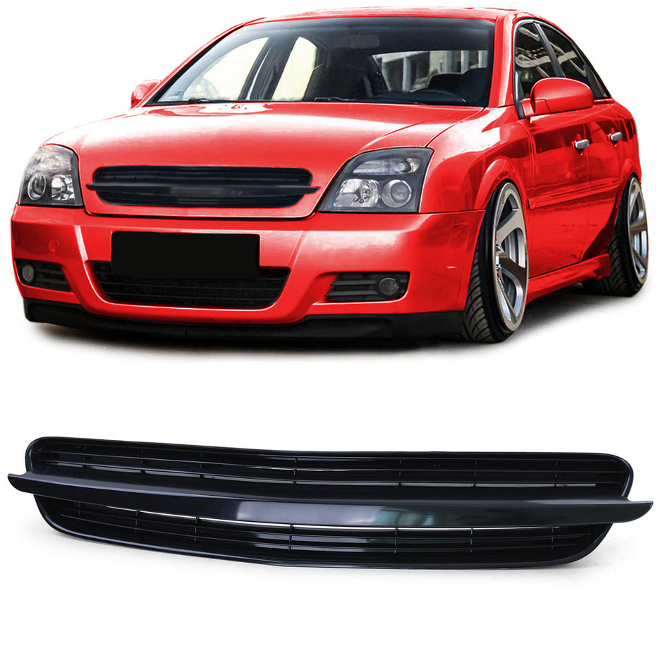 Griglia Sportiva Nera Senza Emblema per Opel Vectra C 02-05 Signum 03-05