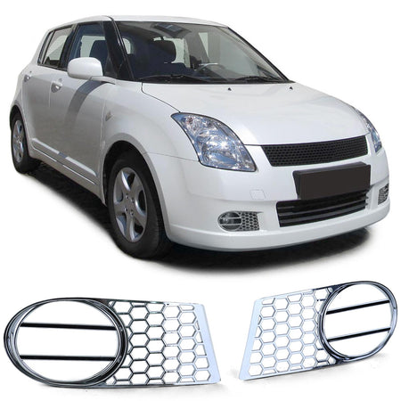Fendinebbia Coperture Griglia Cromate per Suzuki Swift MZ EZ 05-08