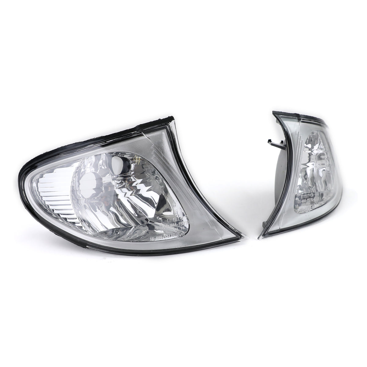 Frecce Vetro Trasparente Set Cromato per BMW Serie 3 E46 Berlina Touring 01-05