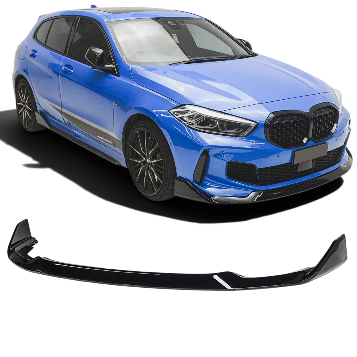 Splitter Spoiler Labbro Anteriore per BMW Serie 1 F40 F41 2019-2024