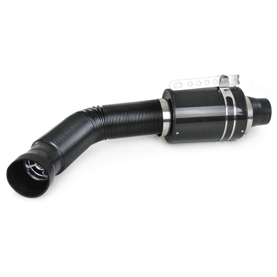 Echt Carbon Airbox Sport Filtro Aria Aspirazione Fredda Universal Set per Auto